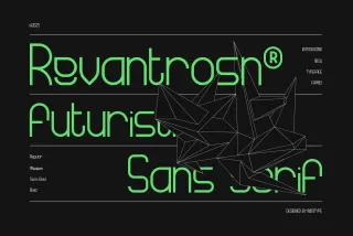 Revantrosn - Futuristic Sans Serif Font