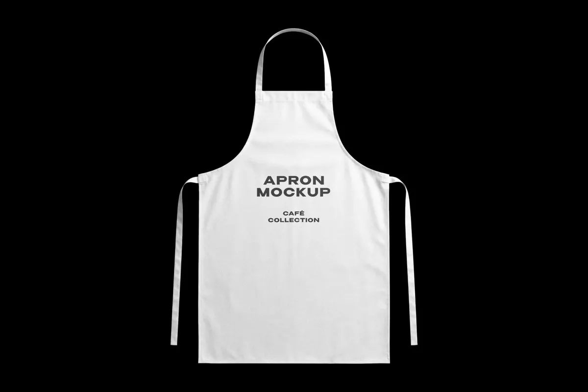 Flat-Lay Apron Mockup