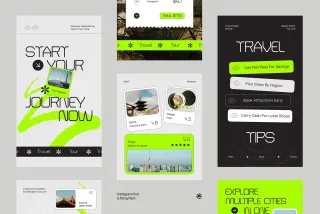 Tour & Travel Instagram Pack - Adobe Template