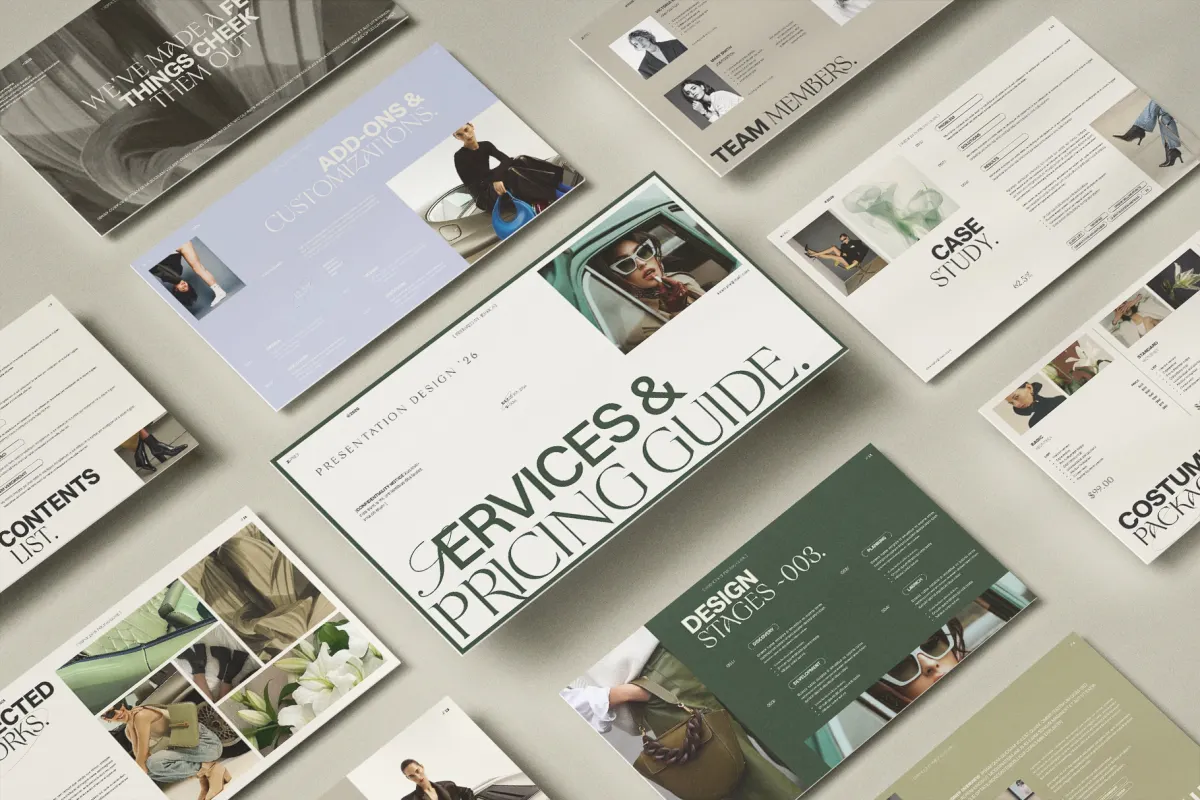 Services and Pricing Guide Presentation Template