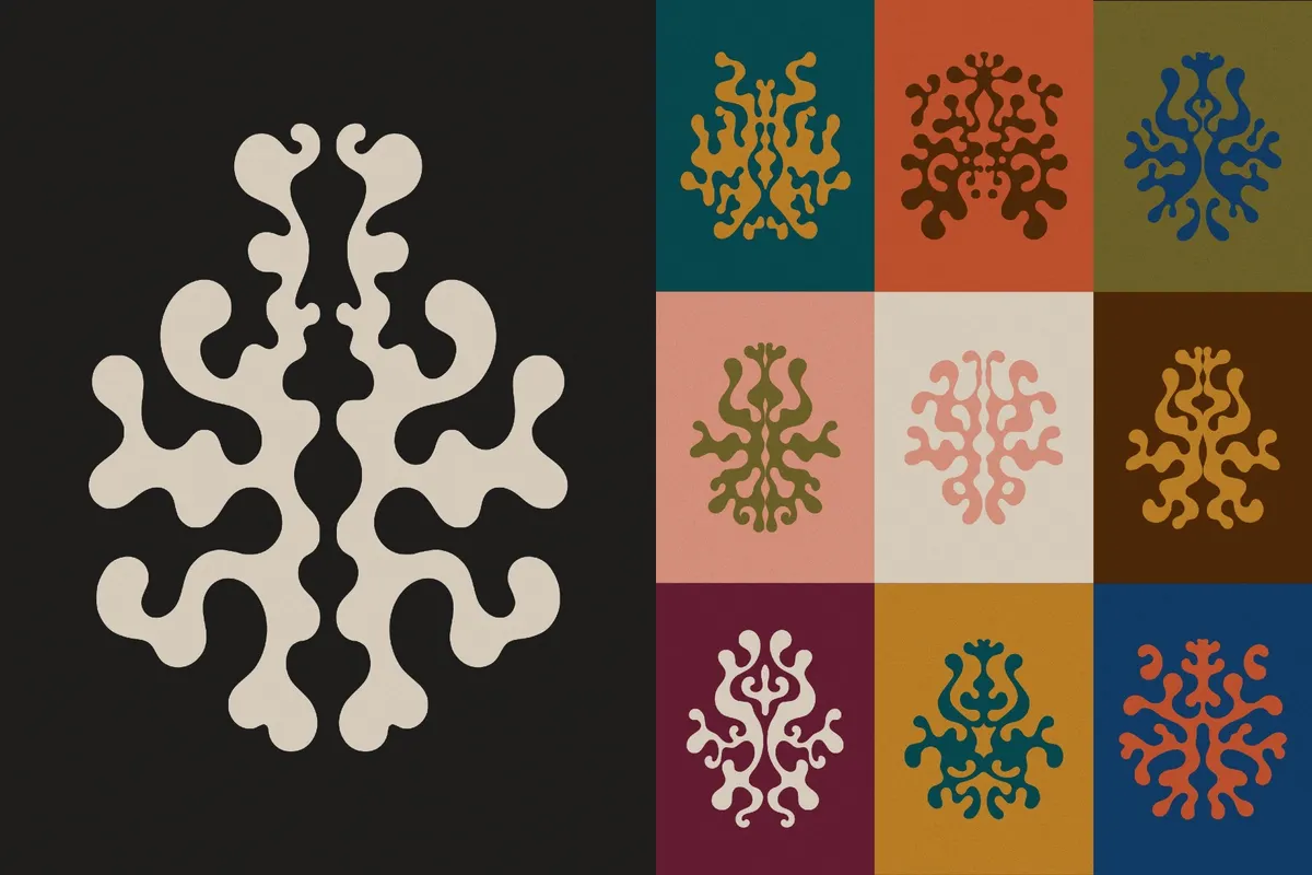 Rorschach Morphism Fluid Shapes