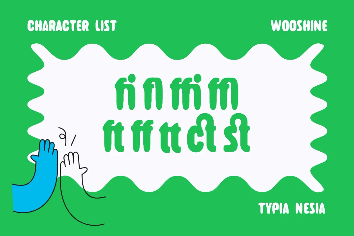 Wooshine - Fun & Bubble Sans Font