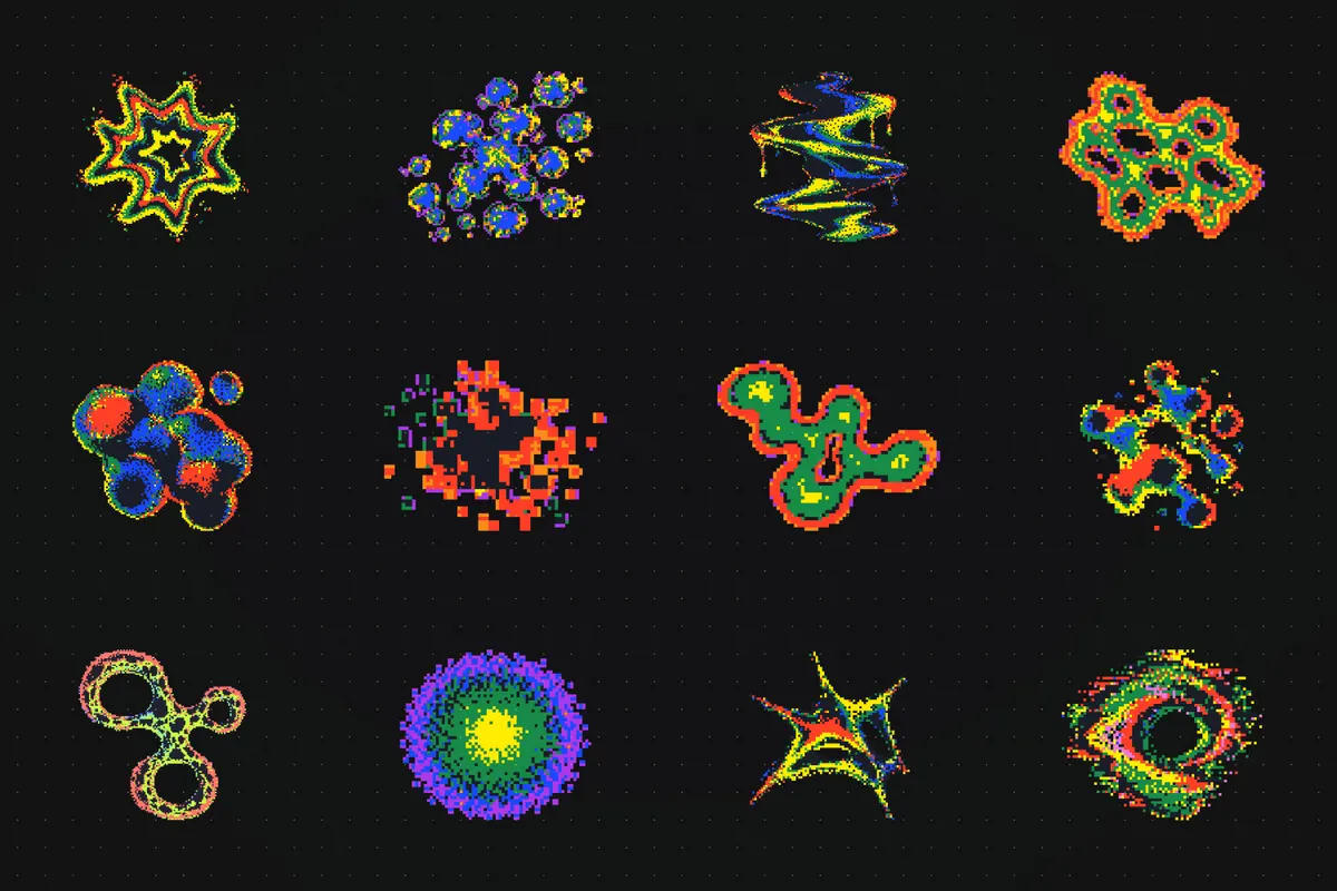 Acid Dither Shapes