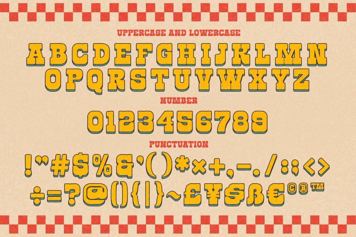 Retro Block a Retro Slab Serif Font