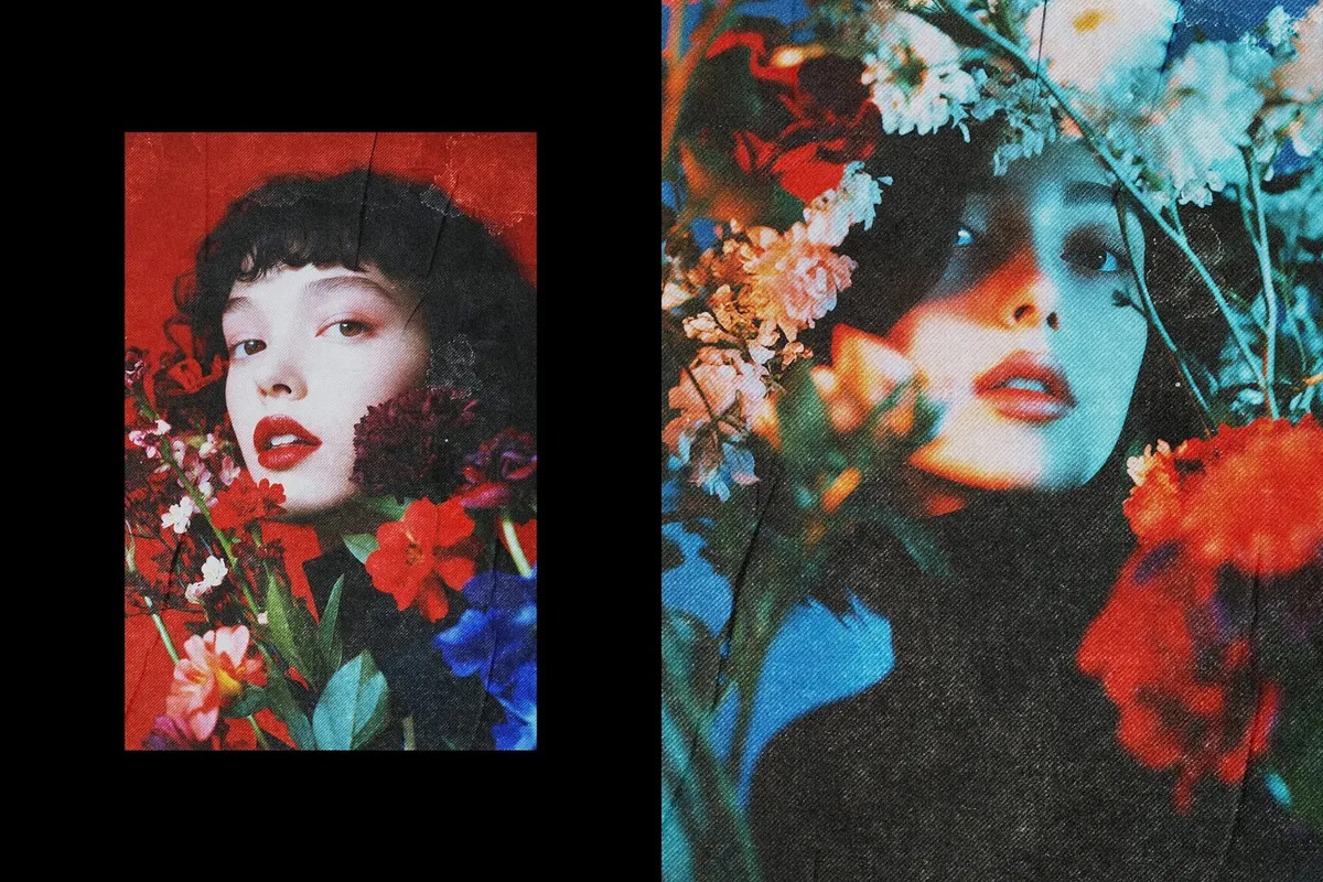 Vintage Print Halftone Effect