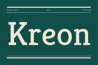 Kreon - Free Slab Serif Font Family