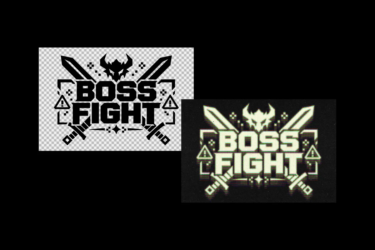 Arcade Screen Text Effect