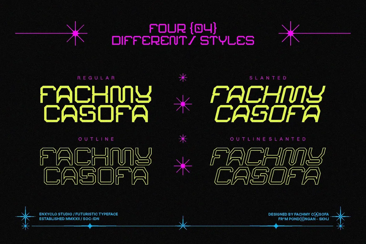 ARSEGZONE - Futuristic Sci-Fi Techno Font