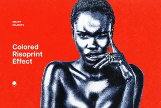 Color Risoprint Photo Effect