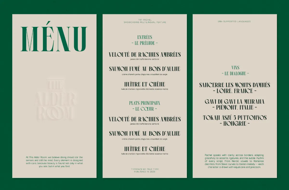 TRT Pachel - Luxury Editorial Serif Font
