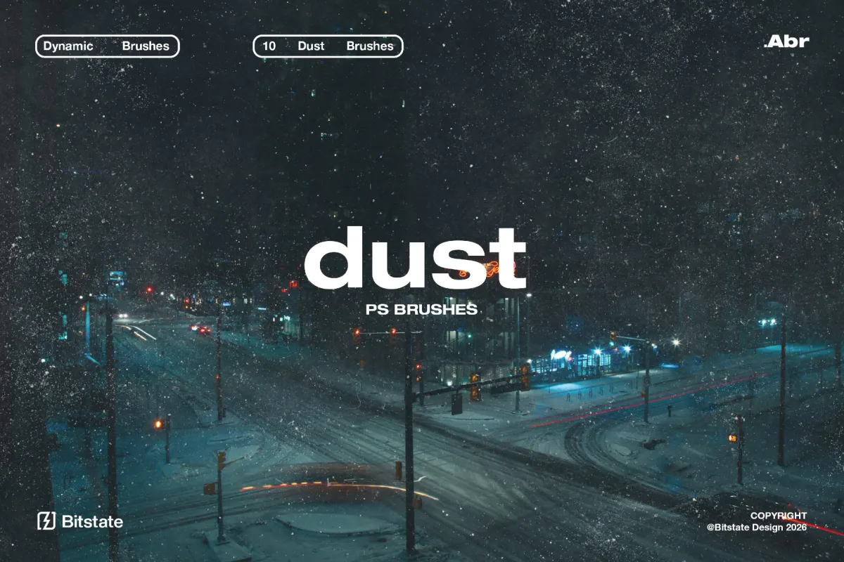 Grain & Dust Photoshop Brushes