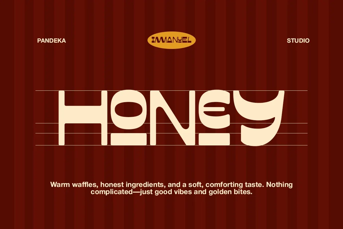 Immanuel - Retro Reverse Food Font