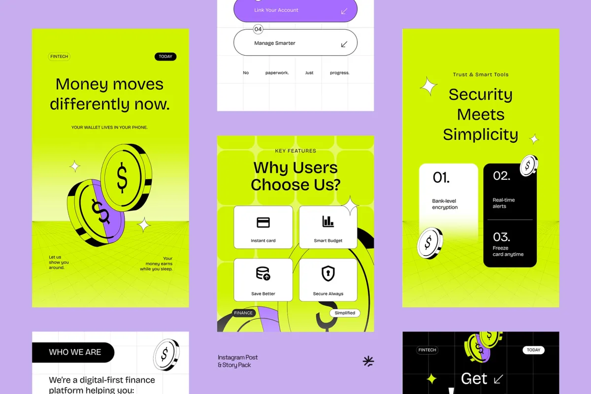 Financial Instagram Pack for Affinity
