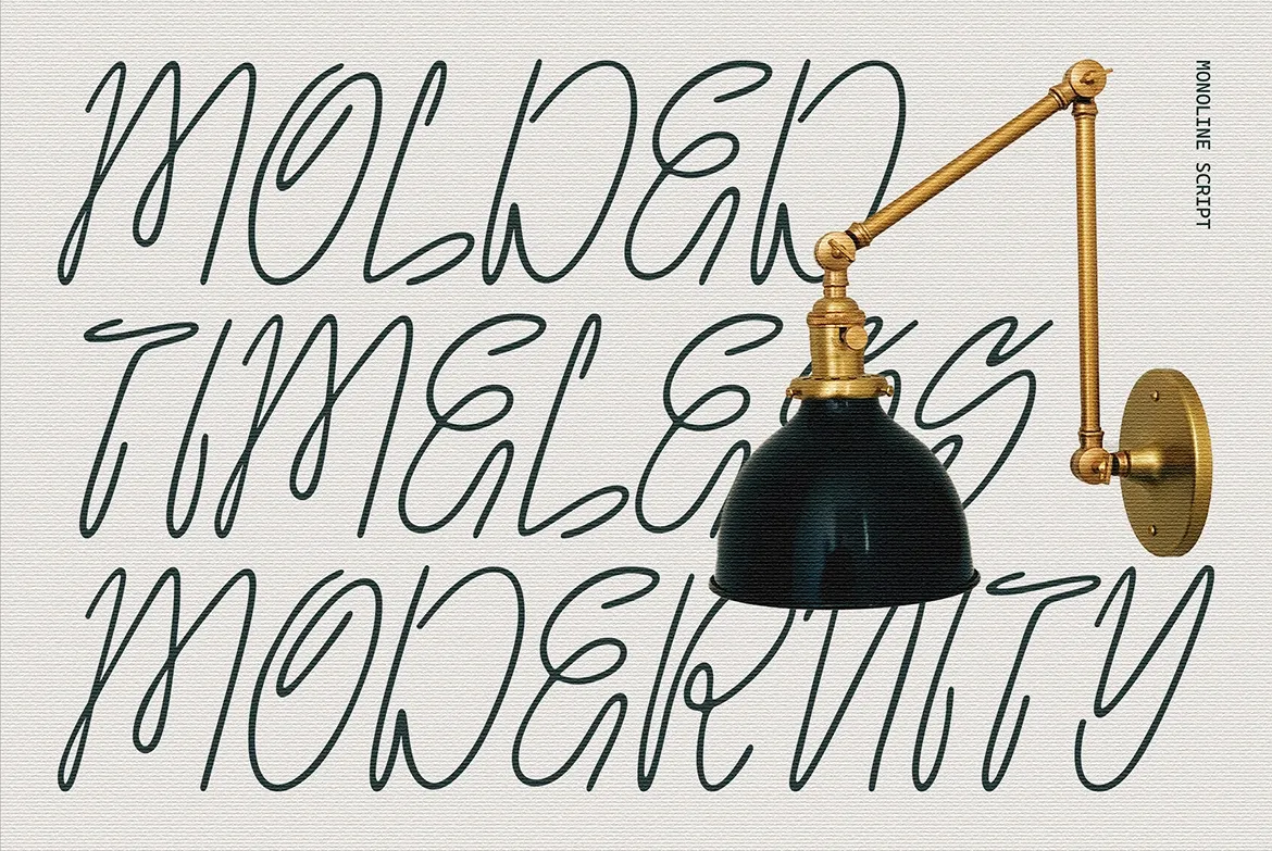 MonoLanes - Monoline Handwritten Script Font