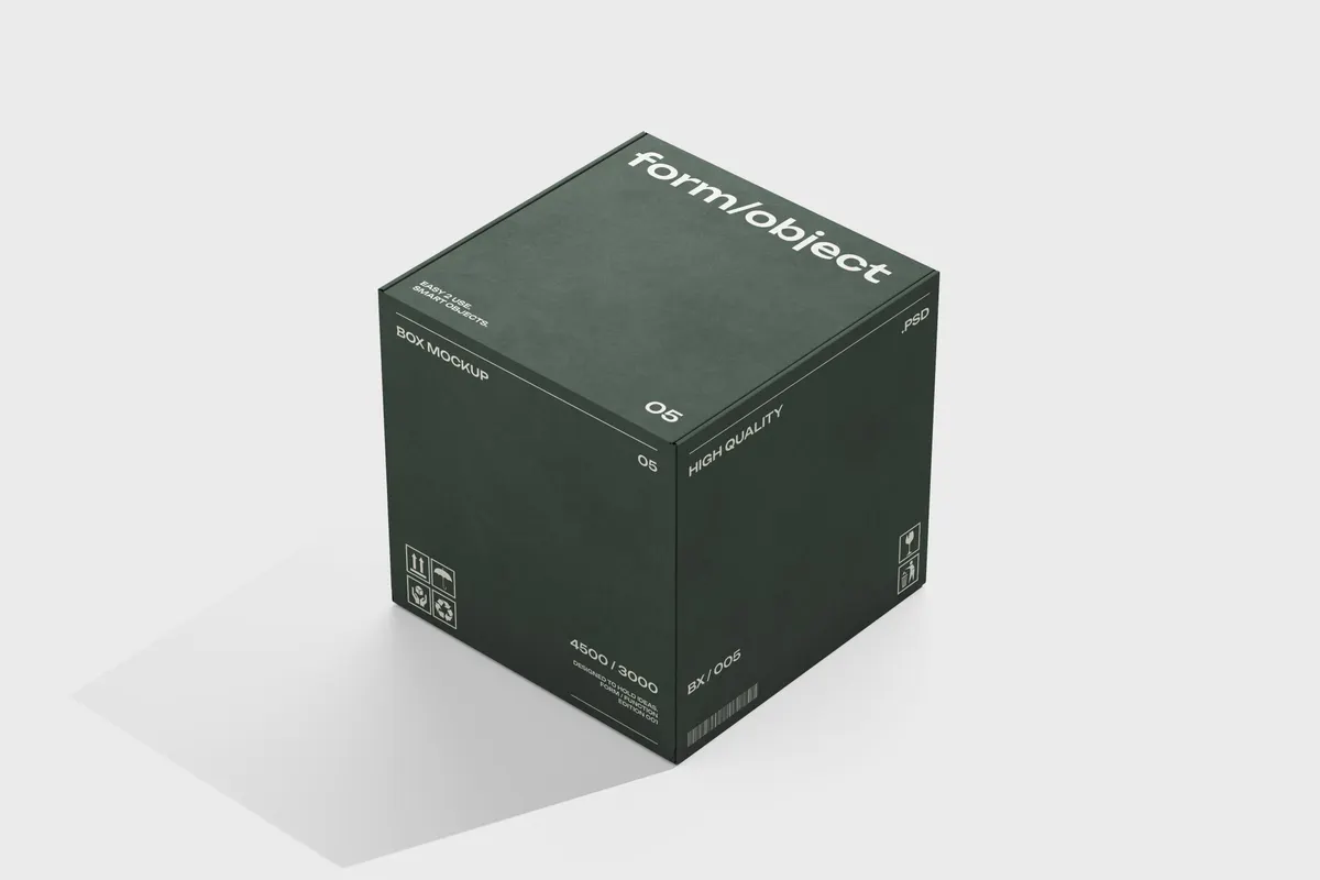 Cube Box Mockup