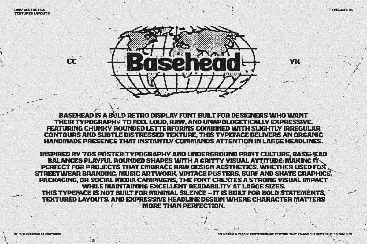 BaseHead – Bold Retro Display Font