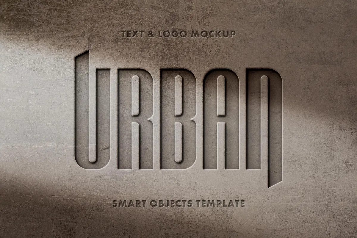 Stone Sign Logo Mockup