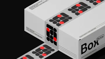 Box with Duct Tape Branding Mockup
