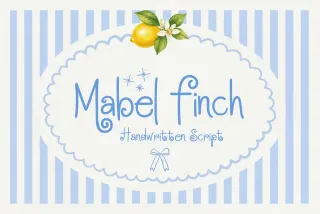 Mabel Finch - Playful Hand-Lettered Script Font