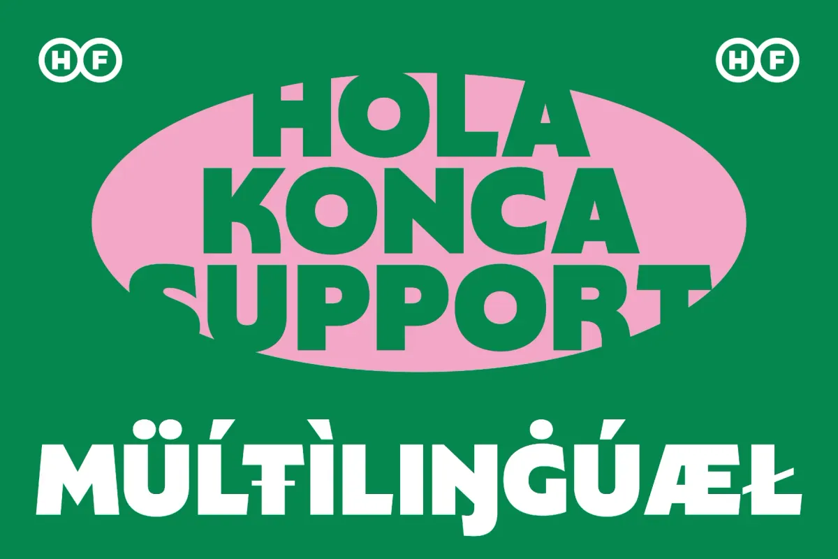 Konca HF - Bold Retro Display Font Duo