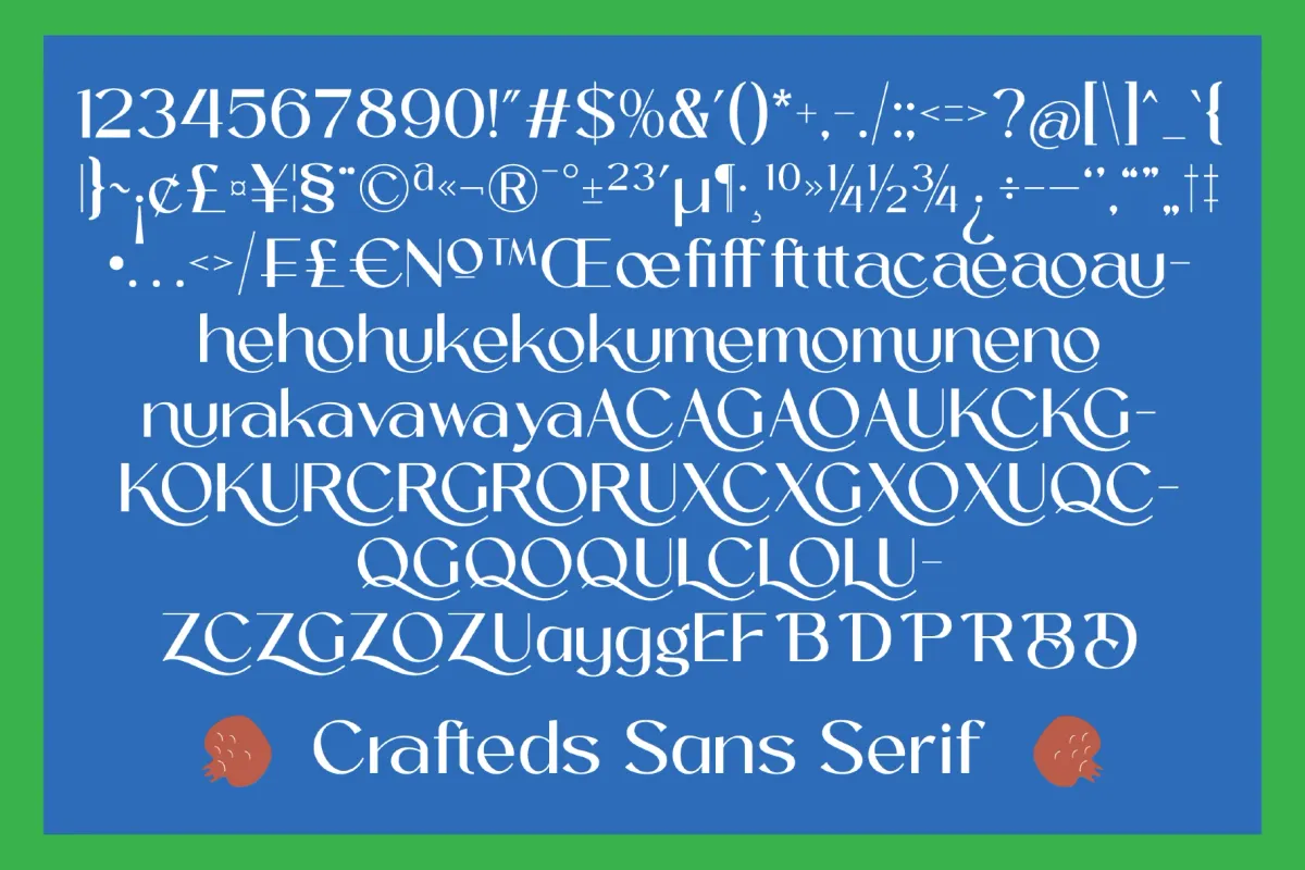 Crafteds - Modern Sans Serif Font
