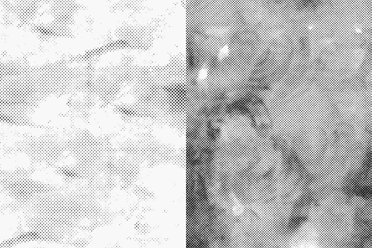 Grunge Halftone Texture Overlays