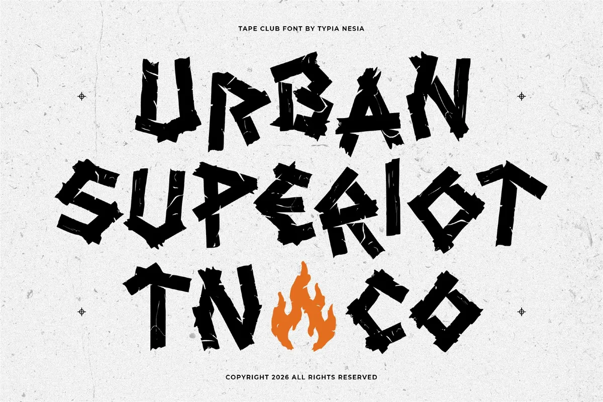 Tape Club - Craft Tape Display Font