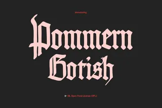 Pommern Gothic Font