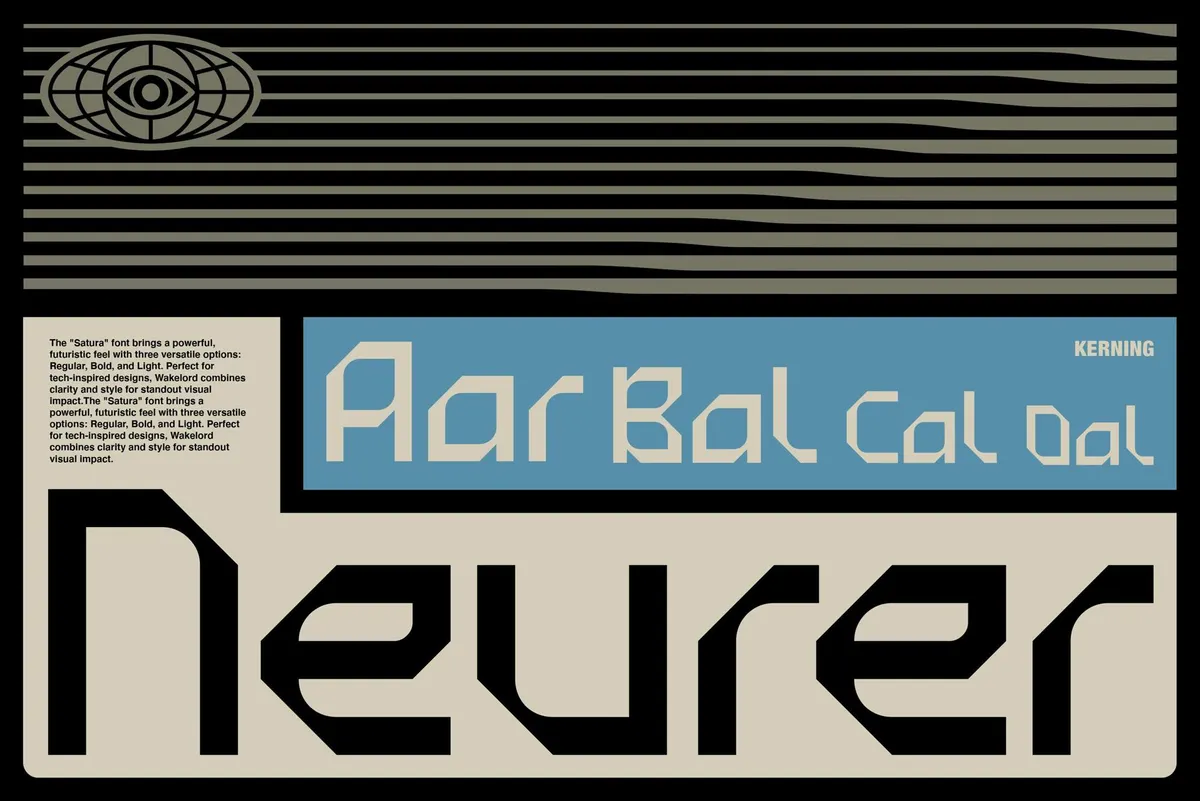 Satura Display Typeface Family
