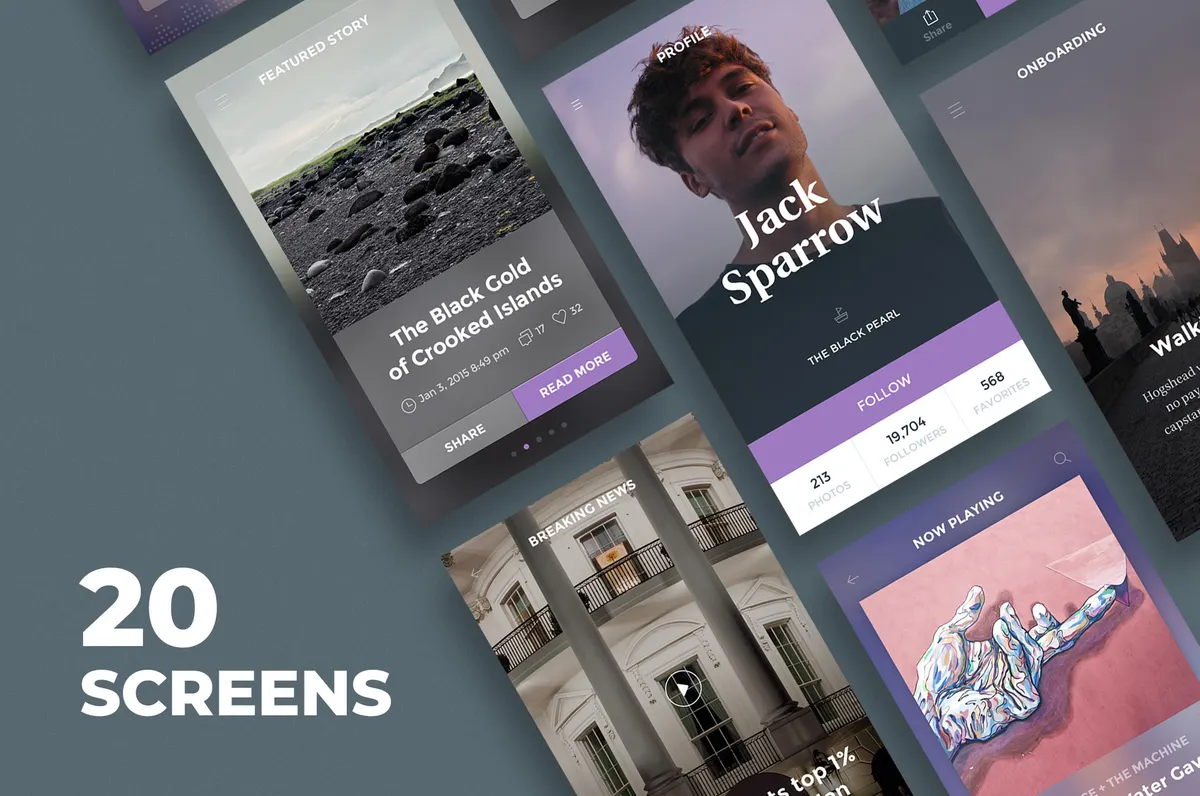 Ghost Ship Mobile UI Kit