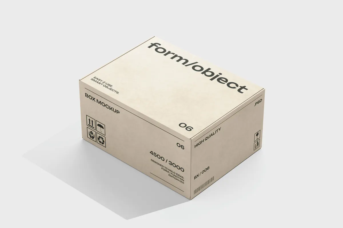 Rectangular Box Mockup