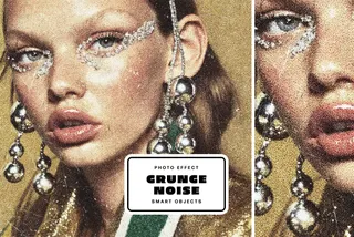 Retro Grunge Noise Photo Effect