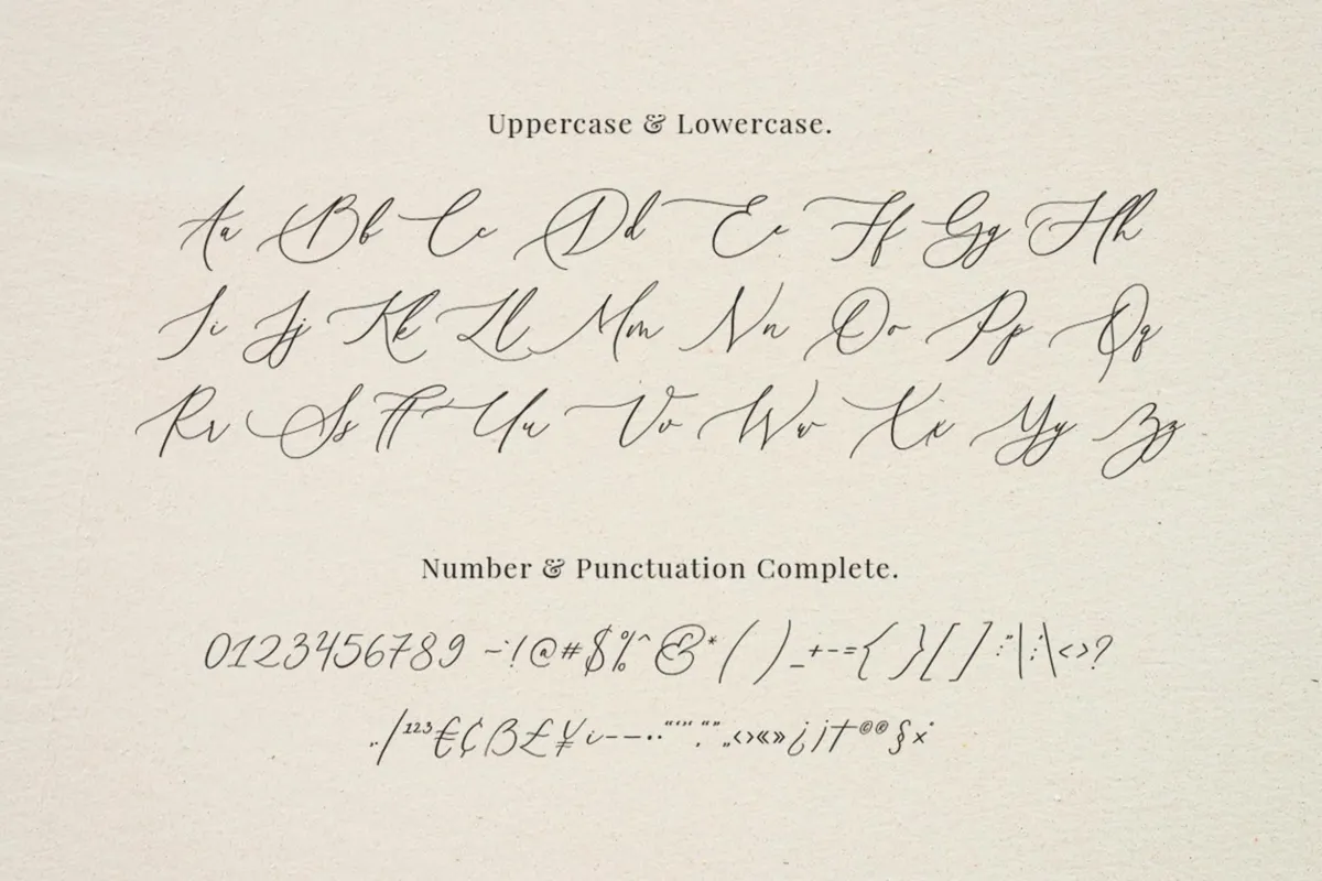 Senja Mentari - Modern Script