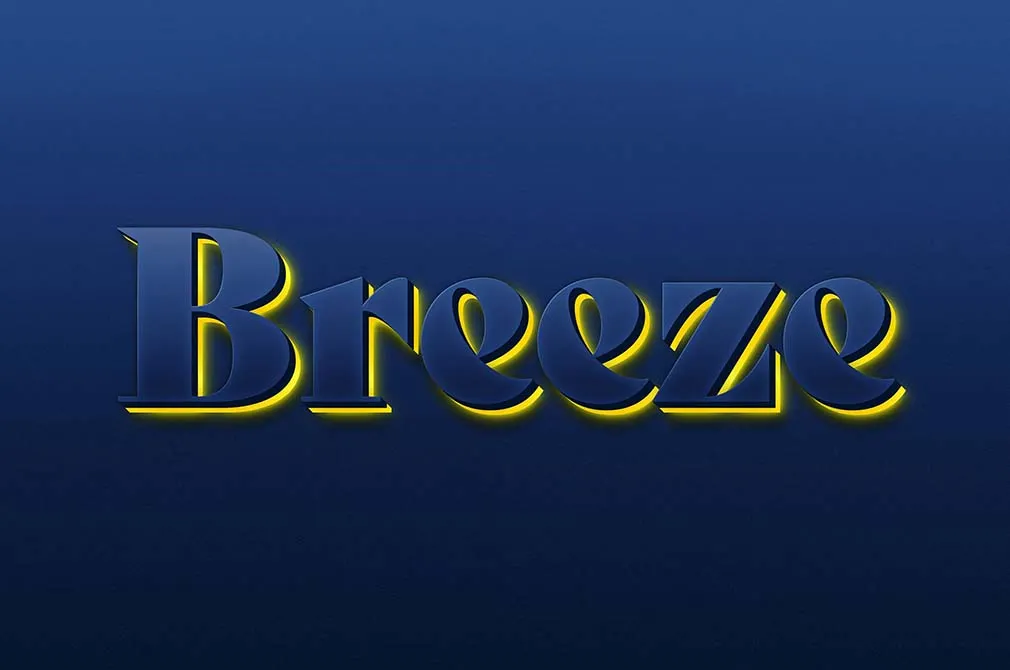 Neon Backlight Vector Text Effect
