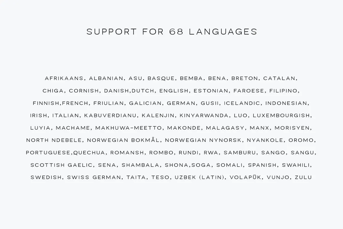 Mavora Sans Typeface - 45 Weights