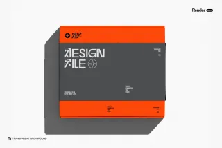 Top View Paper Box Mockup