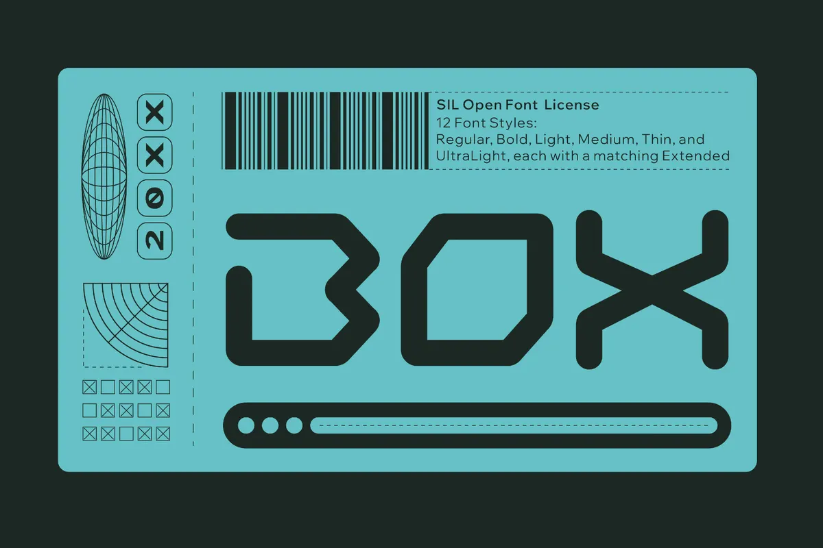 Box Space Font Family