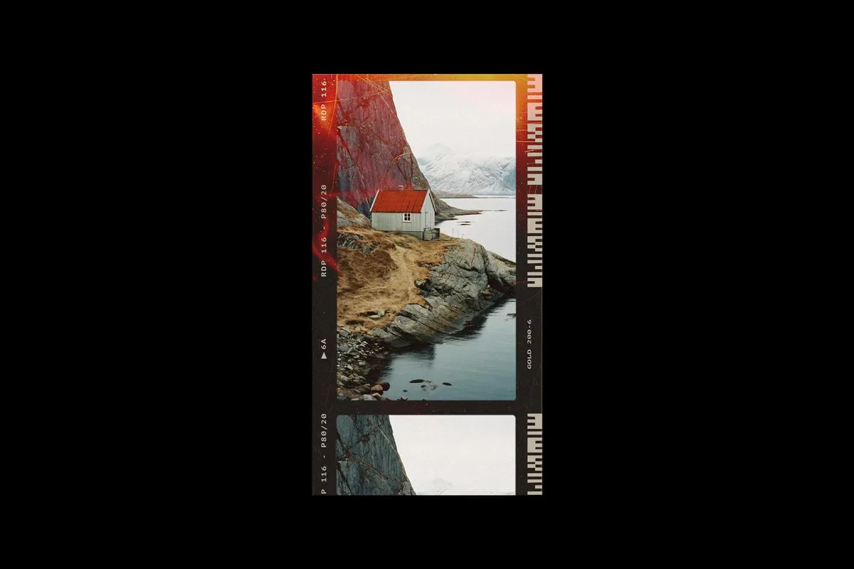Retro Film Frames Mockups
