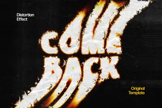 Distort Melting Text Effect