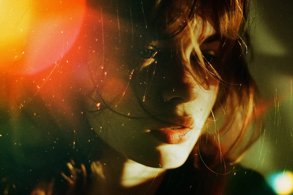 Vintage Light Leak Overlay Textures