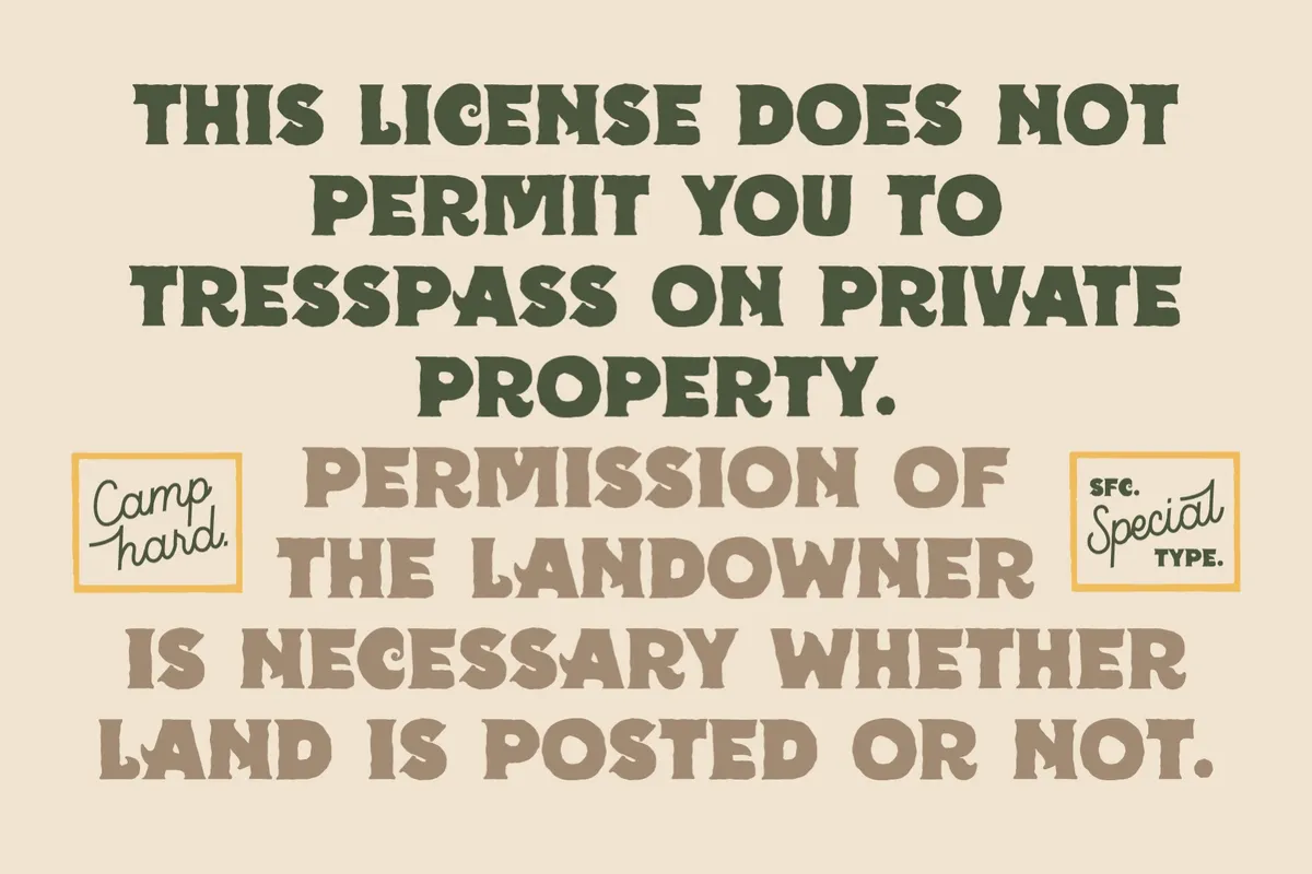 Camphard - Vintage Display Font