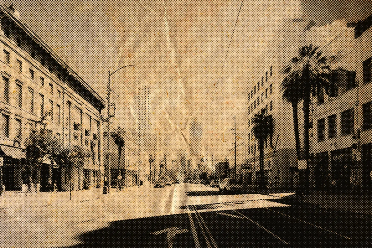 Halftone Sepia Photo Effect