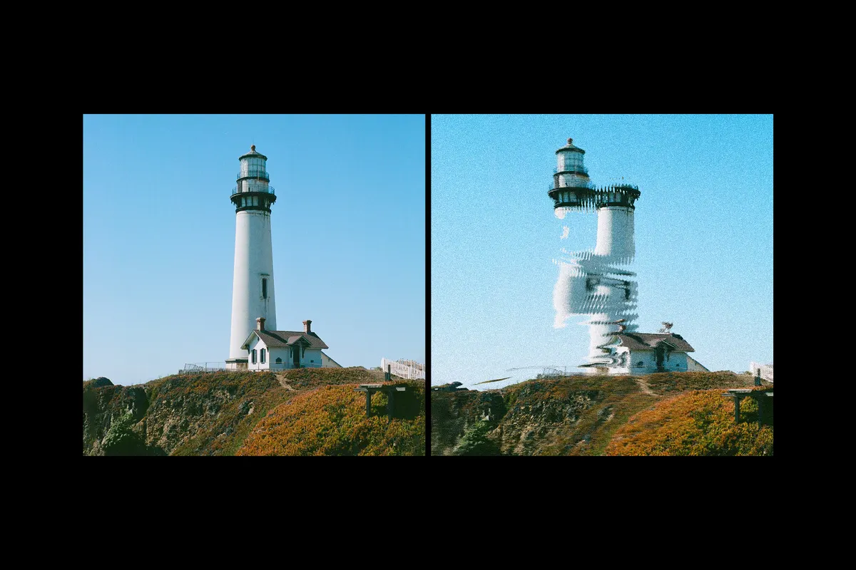 Distorted Mismatches Photo Effect