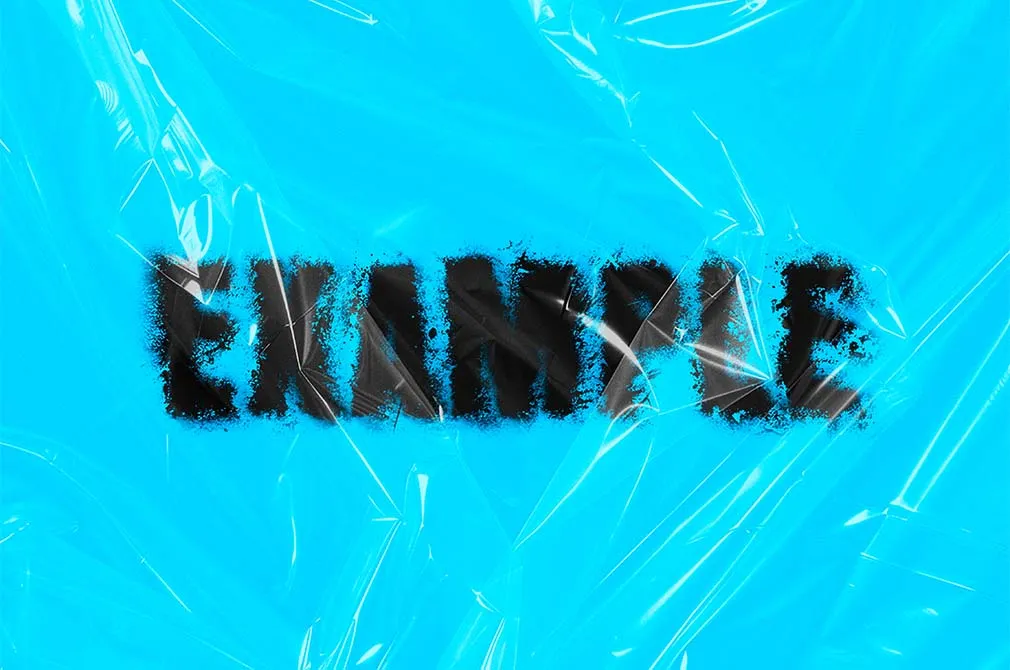 Dust Distortion Text Effect