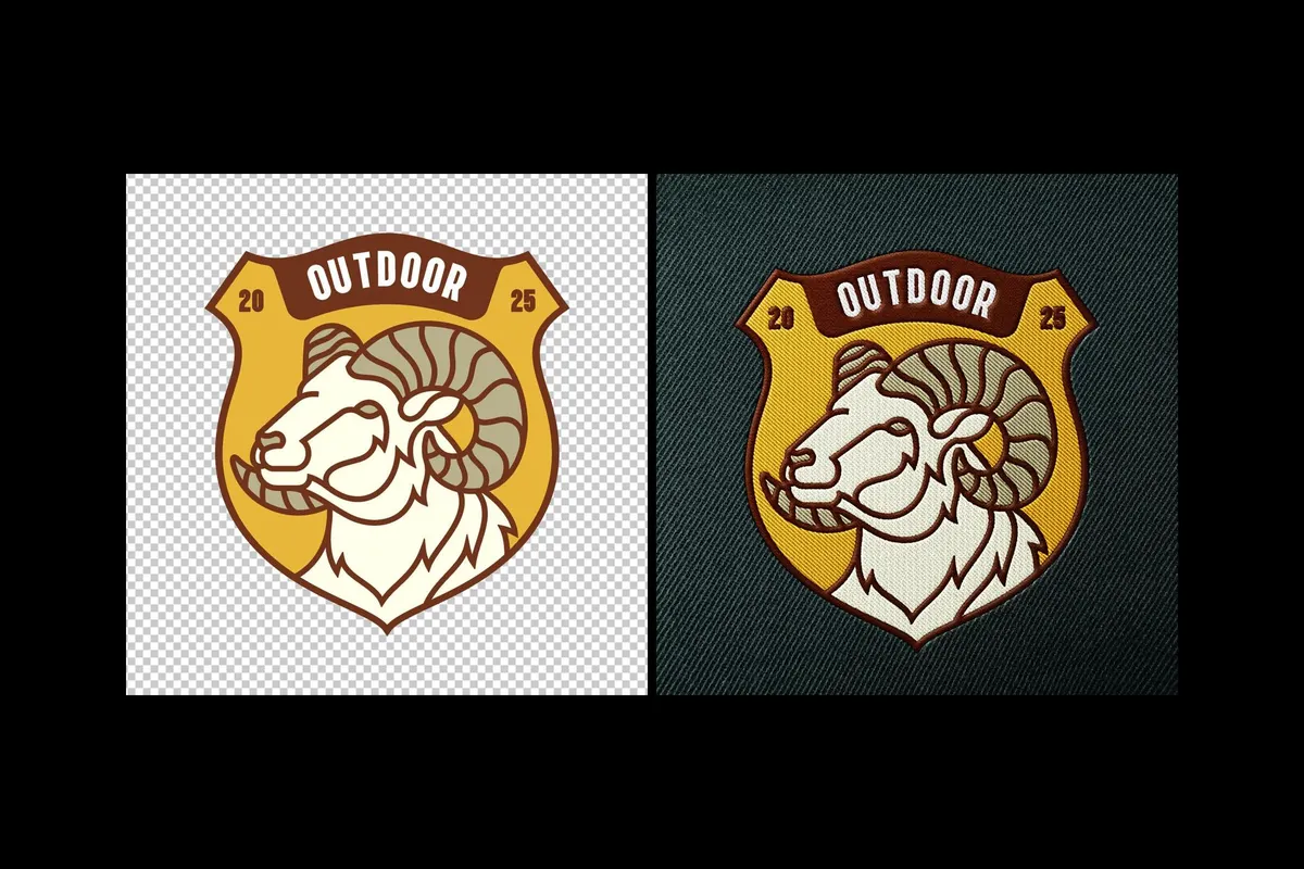 Patch Embroidery Logo Mockup