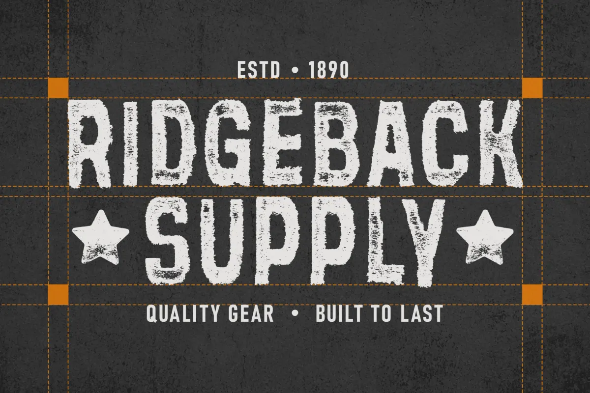 Inkdust - Distressed Vintage Sans Serif Font