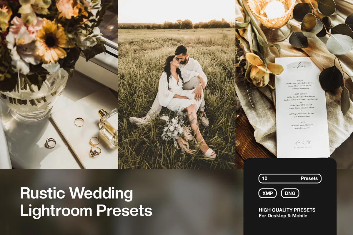 Rustic Wedding Lightroom Presets