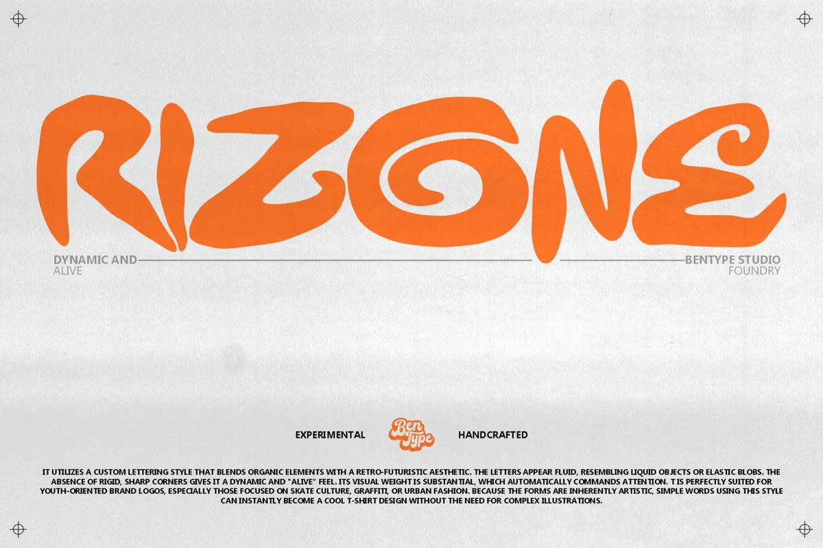 Rizone - Bold Graffiti Display Font
