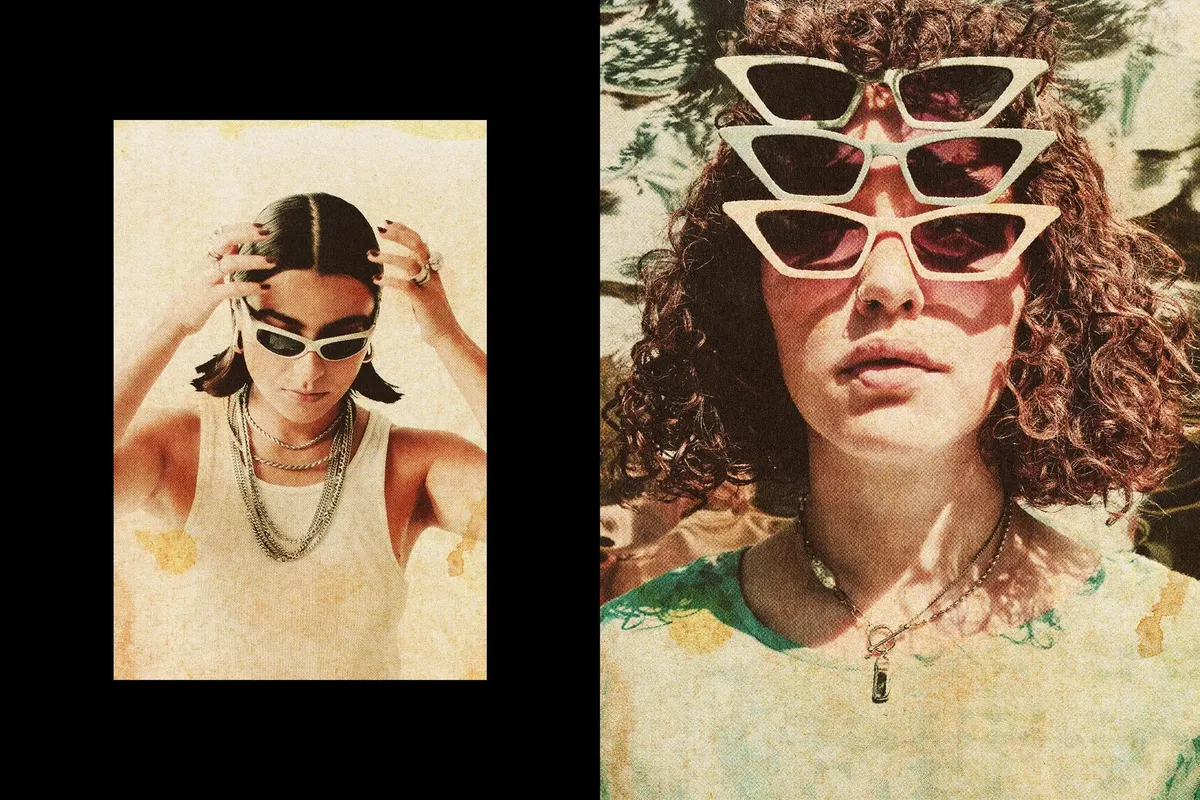 Retro Paper Photo Effect