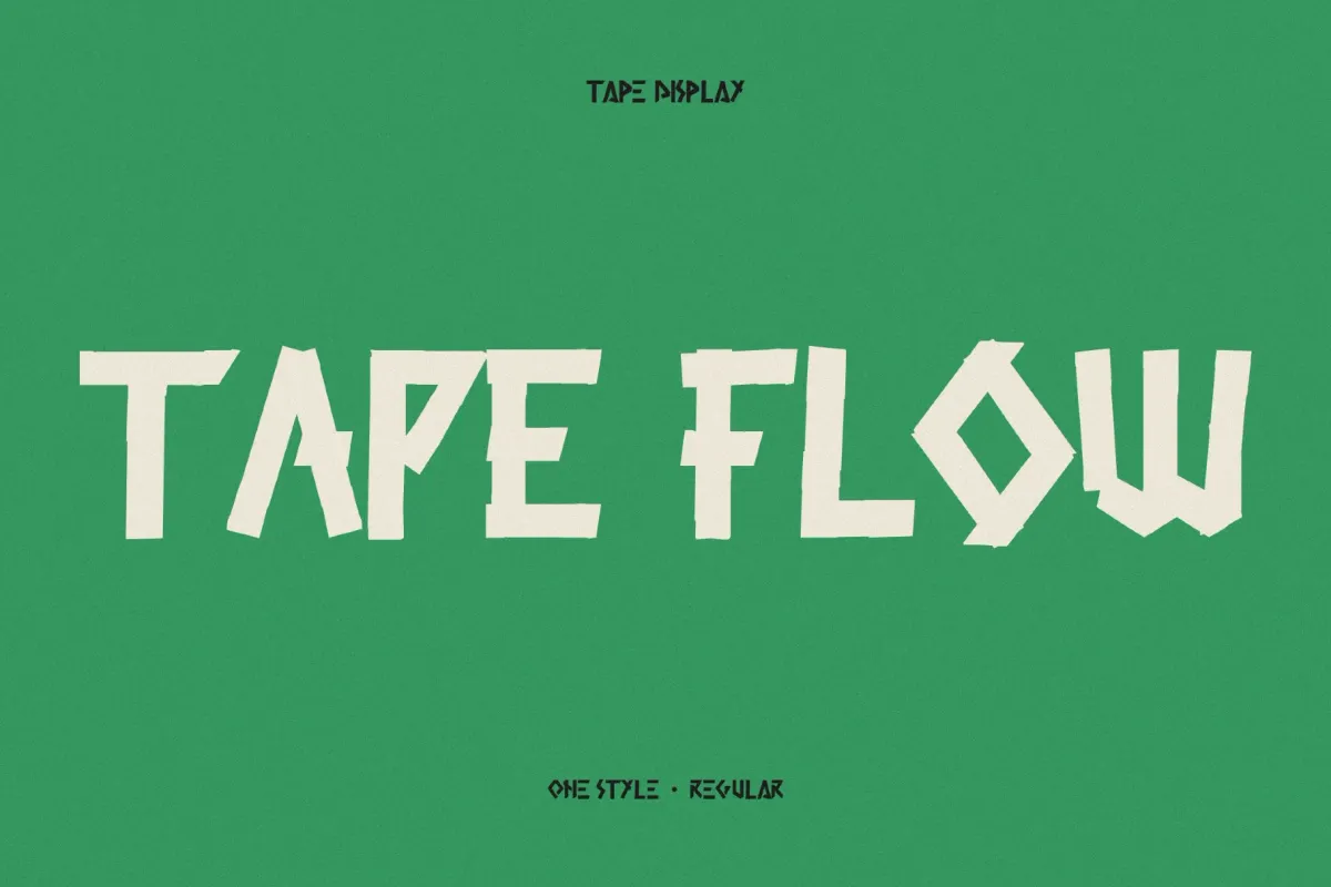 Tape Flow Punk Font
